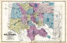 Baltimore City Map 1877
